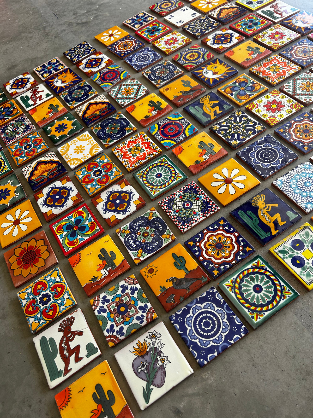 Talavera Tile Coaster Set