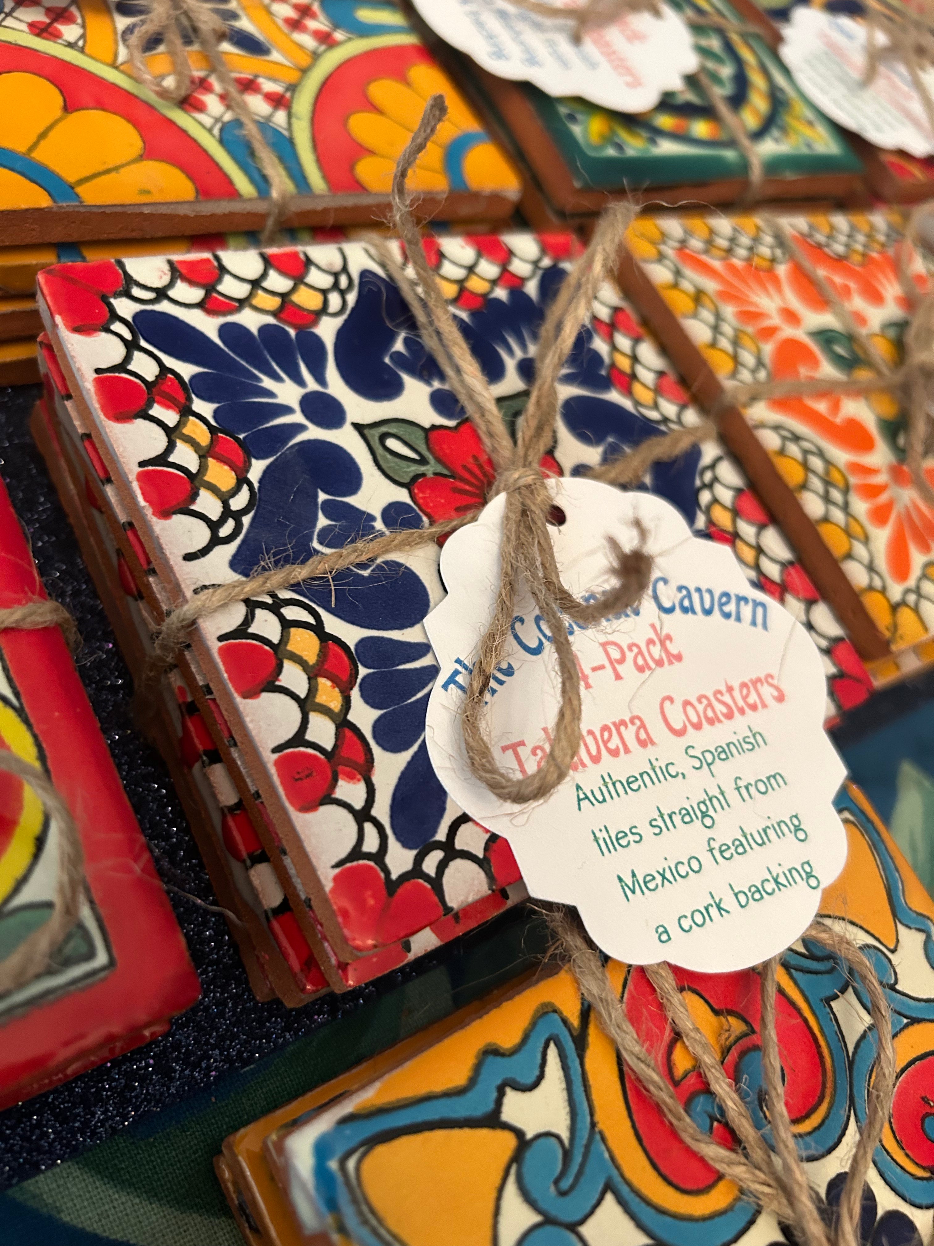 Talavera Tile Coaster Set